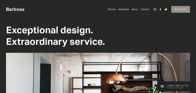 Example of a cloned website