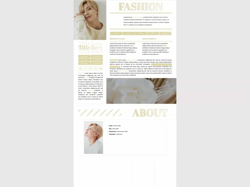 aesthetic carrd template ace preview 