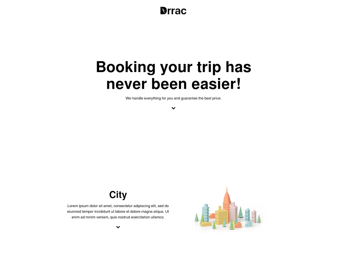 Screenshot of Carrd template Explainer